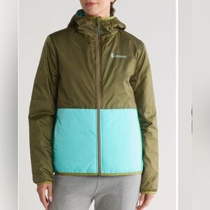 Cotopaxi Teca Calido Hooded Colorblock Jacket Wind Women's XS NEW. 486